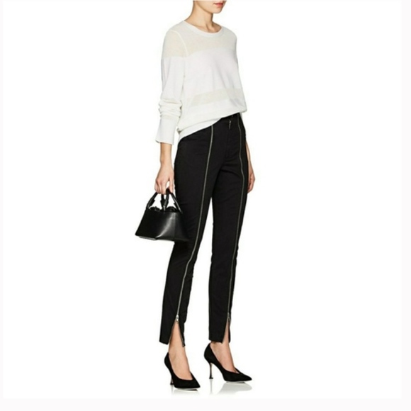 A.L.C. Pants - A.L.C x Intermix Zander black zip up twill pants